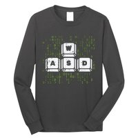 PC Gamer WASD Funny Computer Gaming Long Sleeve Shirt