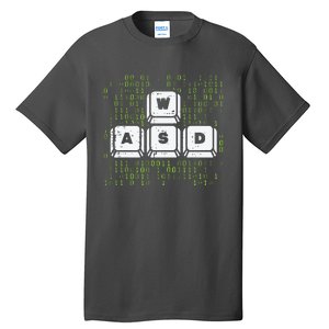 PC Gamer WASD Funny Computer Gaming Tall T-Shirt