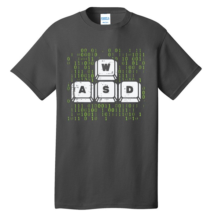 PC Gamer WASD Funny Computer Gaming Tall T-Shirt