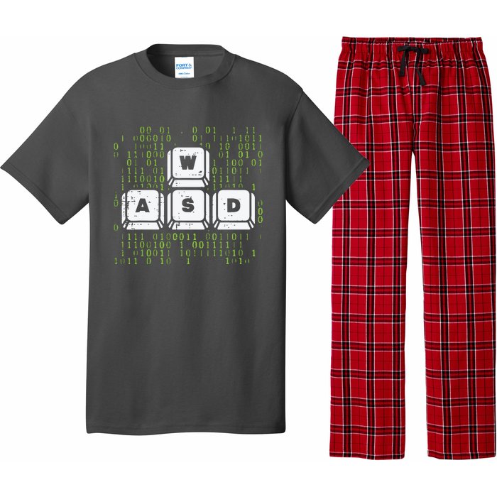 PC Gamer WASD Funny Computer Gaming Pajama Set