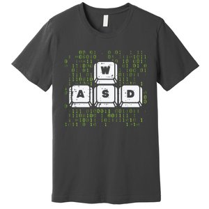 PC Gamer WASD Funny Computer Gaming Premium T-Shirt