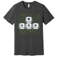 PC Gamer WASD Funny Computer Gaming Premium T-Shirt