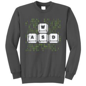 PC Gamer WASD Funny Computer Gaming Tall Sweatshirt