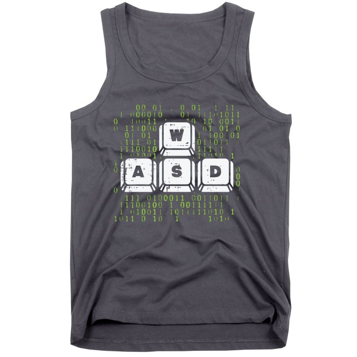 PC Gamer WASD Funny Computer Gaming Tank Top