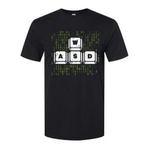 PC Gamer WASD Funny Computer Gaming Softstyle CVC T-Shirt