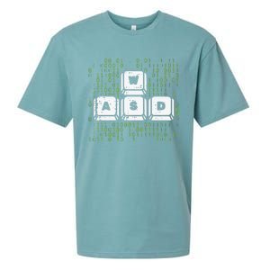 PC Gamer WASD Funny Computer Gaming Sueded Cloud Jersey T-Shirt