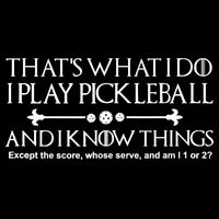 Pickleball Gear What I do Except The Score Pickleballer Backpack