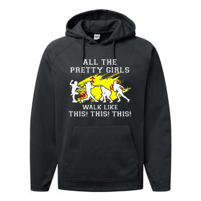 Pretty Girl Walk Like This Performance Fleece Hoodie