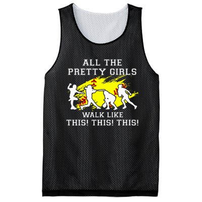 Pretty Girl Walk Like This Mesh Reversible Basketball Jersey Tank