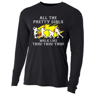 Pretty Girl Walk Like This Cooling Performance Long Sleeve Crew