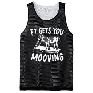 PT Gets You Mooving Physical Therapist Physiotherapy Medical Mesh Reversible Basketball Jersey Tank