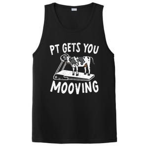 PT Gets You Mooving Physical Therapist Physiotherapy Medical PosiCharge Competitor Tank