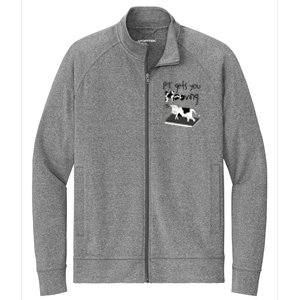 PT Gets You Mooving Funny Cow Physical Therapist PT Therapy Stretch Full-Zip Cadet Jacket