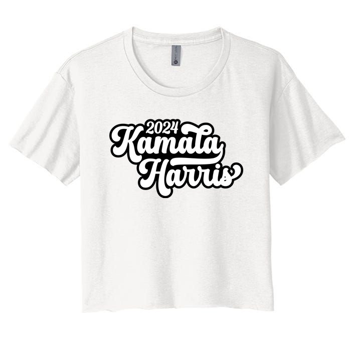 President Harris 2024 Kamala Harris Women's Crop Top Tee