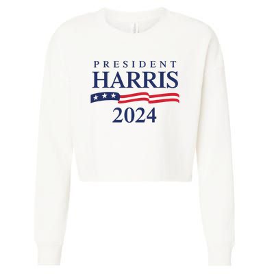 President Harris 2024 Cropped Pullover Crew