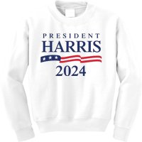 President Harris 2024 Kids Sweatshirt