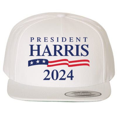 President Harris 2024 Wool Snapback Cap