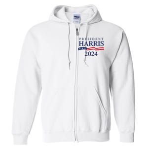 President Harris 2024 Full Zip Hoodie