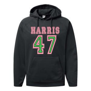 President Harris 2024 Kamala Harris 47 Performance Fleece Hoodie