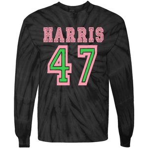 President Harris 2024 Kamala Harris 47 Tie-Dye Long Sleeve Shirt