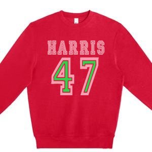 President Harris 2024 Kamala Harris 47 Premium Crewneck Sweatshirt