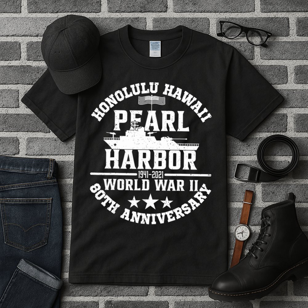 Pearl Harbor 80Th Anniversary 1941 Ww2 Memorabilia Veteran Tall T-Shirt