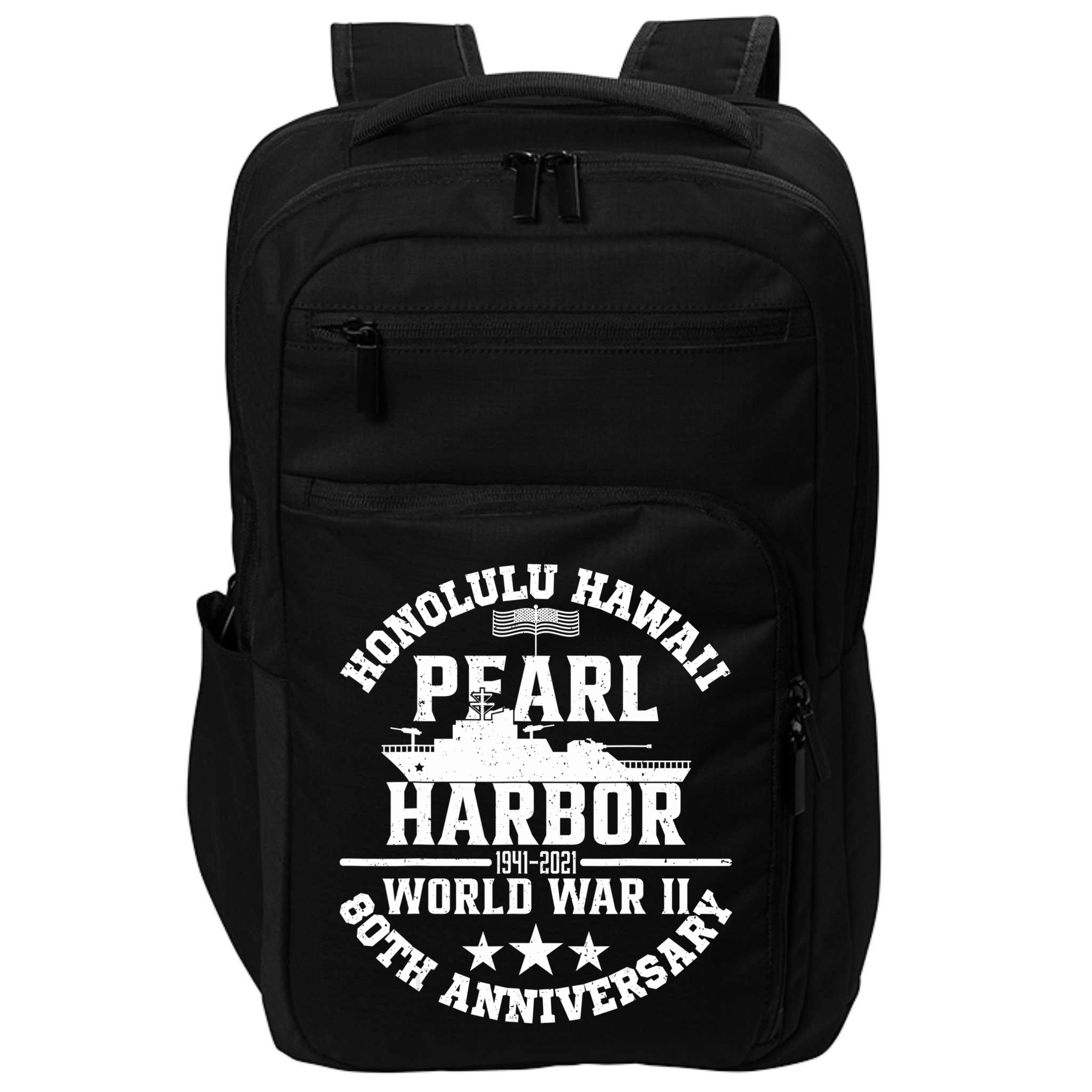 Pearl Harbor 80Th Anniversary 1941 Ww2 Memorabilia Veteran Impact Tech Backpack