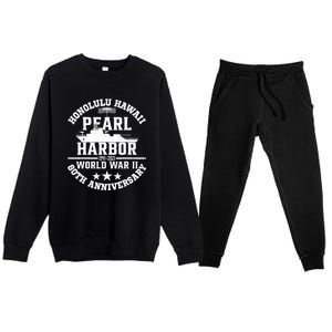 Pearl Harbor 80Th Anniversary 1941 Ww2 Memorabilia Veteran Premium Crewneck Sweatsuit Set