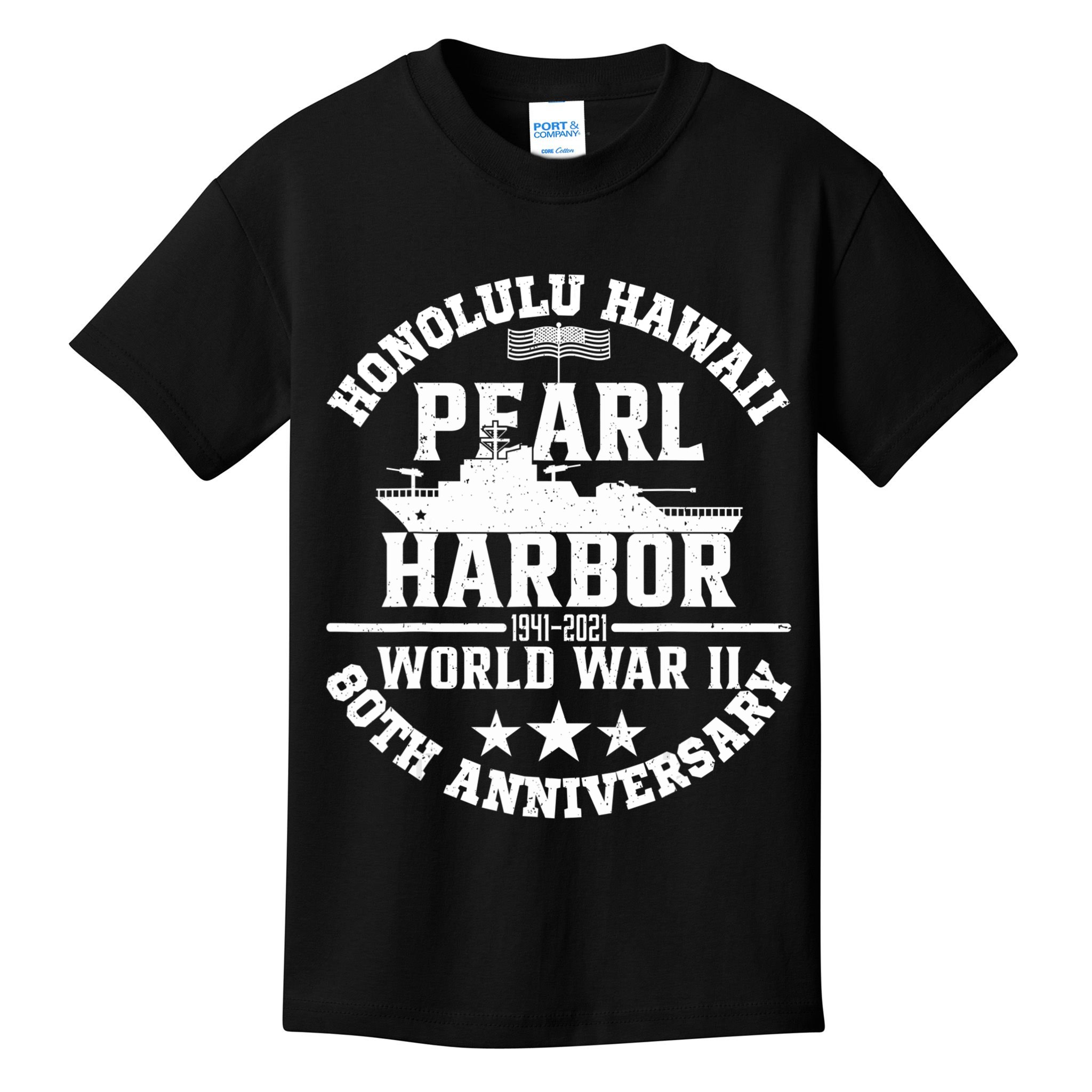 Pearl Harbor 80Th Anniversary 1941 Ww2 Memorabilia Veteran Kids T-Shirt