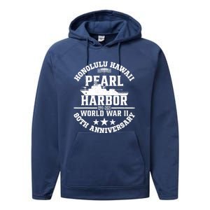 Pearl Harbor 80Th Anniversary 1941 Ww2 Memorabilia Veteran Performance Fleece Hoodie