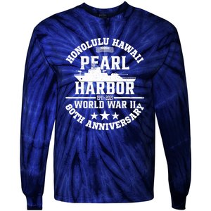 Pearl Harbor 80Th Anniversary 1941 Ww2 Memorabilia Veteran Tie-Dye Long Sleeve Shirt