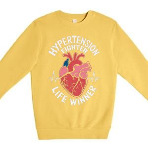 Pulmonary Hypertension Awareness High Blood Pressure Premium Crewneck Sweatshirt