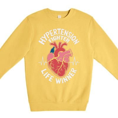 Pulmonary Hypertension Awareness High Blood Pressure Premium Crewneck Sweatshirt