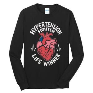 Pulmonary Hypertension Awareness High Blood Pressure Tall Long Sleeve T-Shirt