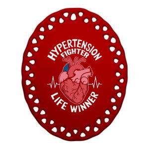 Pulmonary Hypertension Awareness High Blood Pressure Ceramic Oval Ornament