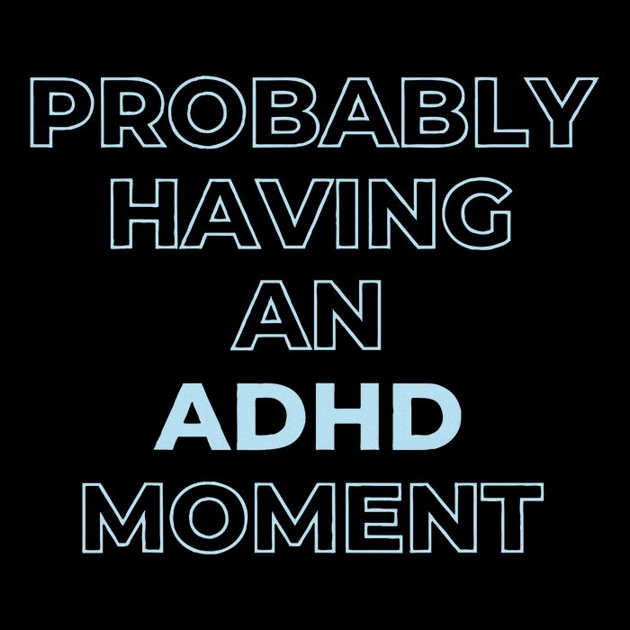 Probably Having An Adhd Moment Drawstring Bag