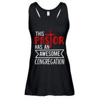 Pastor Has An Awesome Congregation Christian Church Priest Ladies Essential Flowy Tank