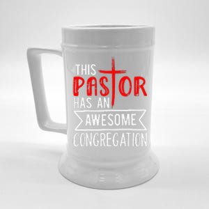 Pastor Has An Awesome Congregation Christian Church Priest Beer Stein