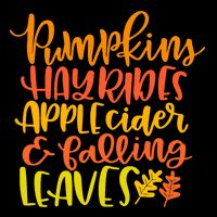 Pumpkins Hayrides Apple Cider And Falling Leaves Funny Fall 16 in Basic Backpack