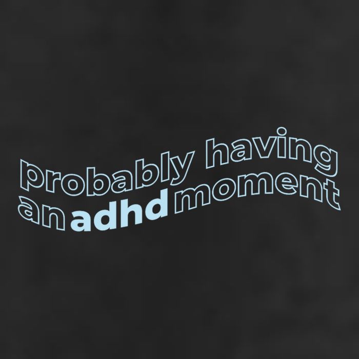 Probably Having An Adhd Moment Garment-Dyed Fleece Hoodie