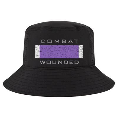 Purple Heart Award Veteran Combat Wounded Cool Comfort Performance Bucket Hat