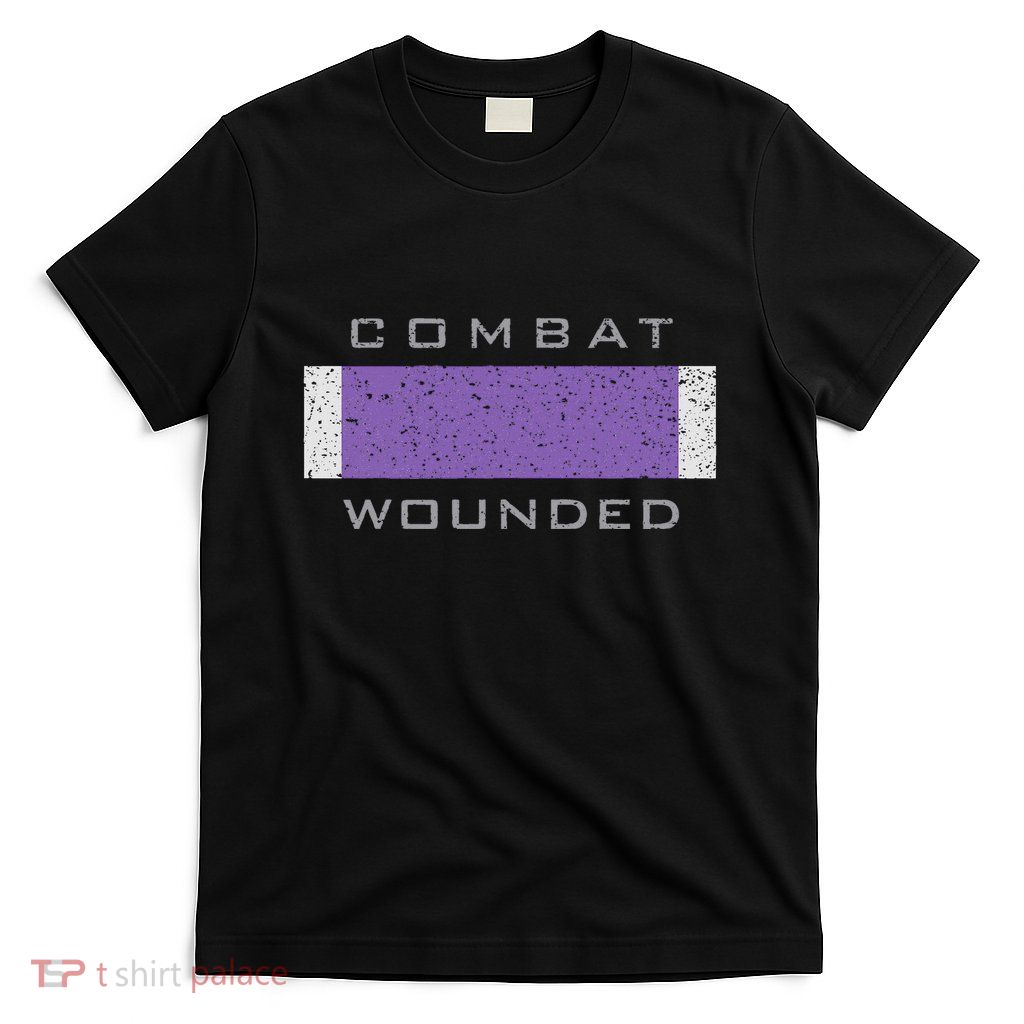 Purple Heart Award Veteran Combat Wounded T-Shirt