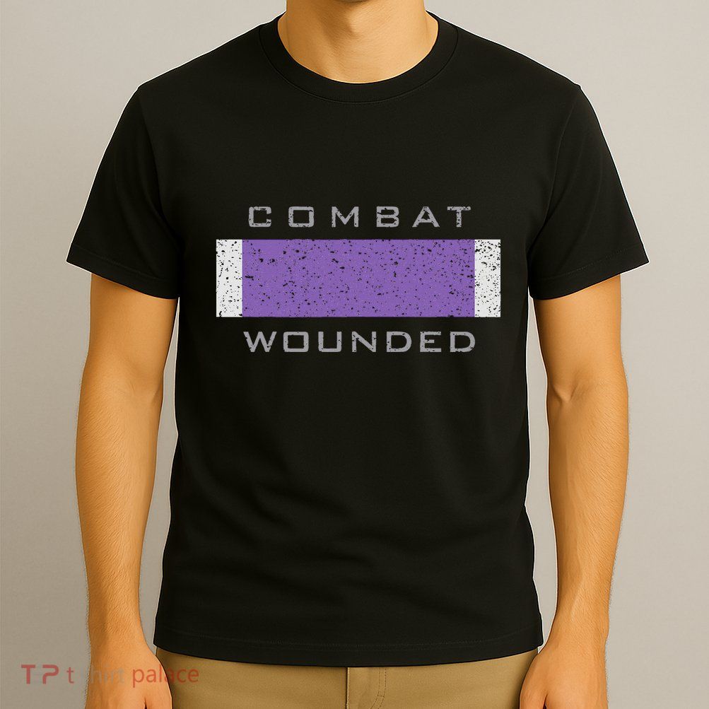 Purple Heart Award Veteran Combat Wounded T-Shirt