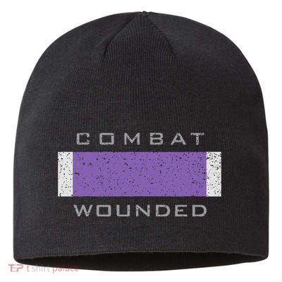 Purple Heart Award Veteran Combat Wounded Sustainable Beanie