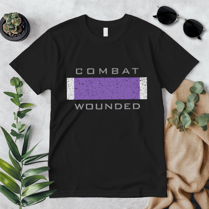 Purple Heart Award Veteran Combat Wounded Premium T-Shirt