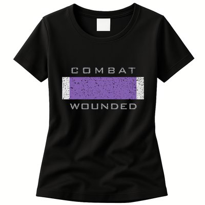 Purple Heart Award Veteran Combat Wounded Womens T-Shirt