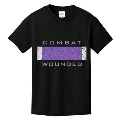 Purple Heart Award Veteran Combat Wounded Kids T-Shirt