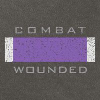 Purple Heart Award Veteran Combat Wounded Cotton Canvas Backpack