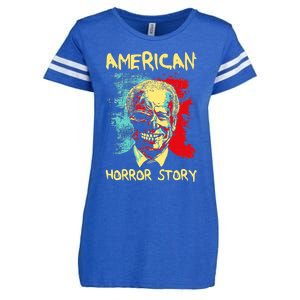 President Horror American Zombie Story Halloween Enza Ladies Jersey Football T-Shirt