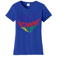 Proud Haitian American I Love Haiti Heart Souvenir Gift Idea Funny Gift Women's T-Shirt